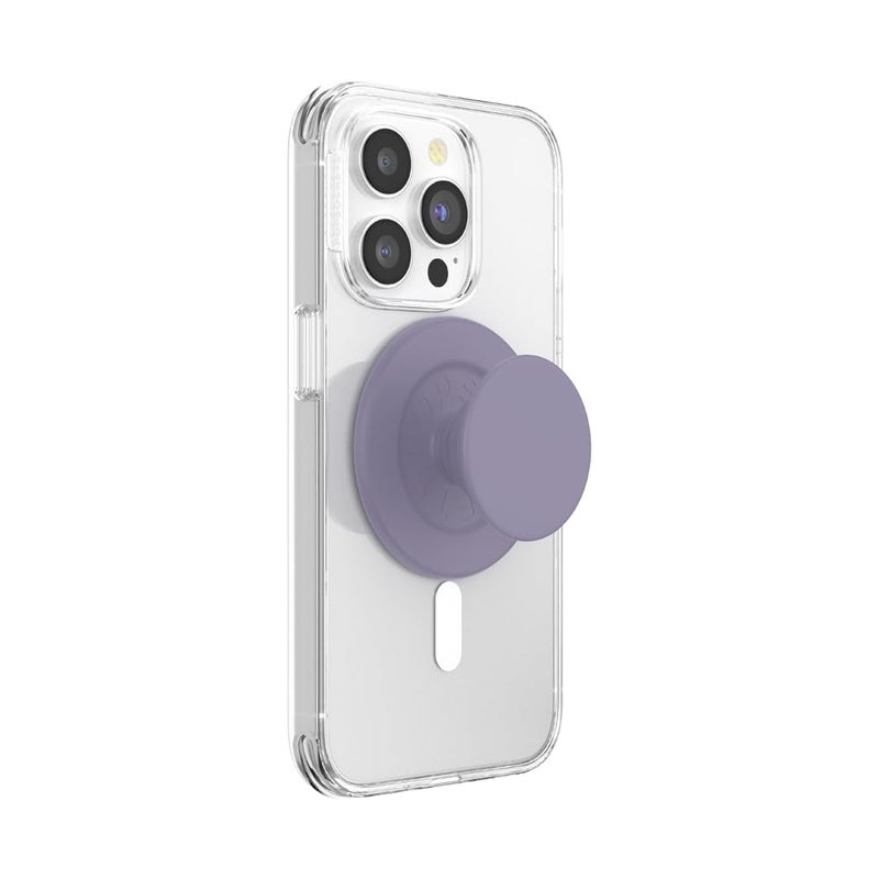 PopSockets Phone Grip for MagSafe, Magnetic Holder, Phone Stand, Purple - Soft Touch Dusk - Image 1