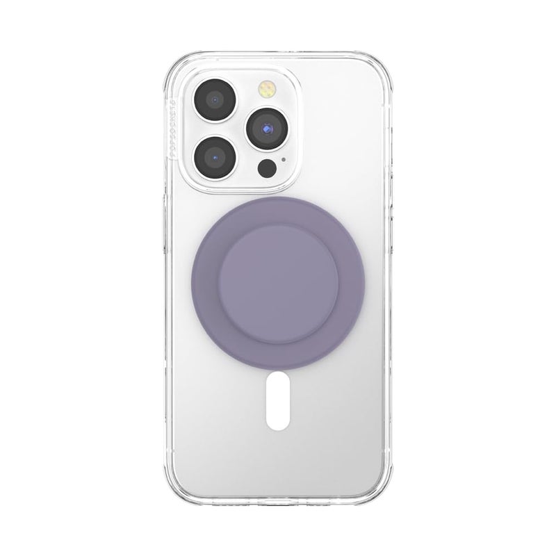 PopSockets Phone Grip for MagSafe, Magnetic Holder, Phone Stand, Purple - Soft Touch Dusk - Image 3