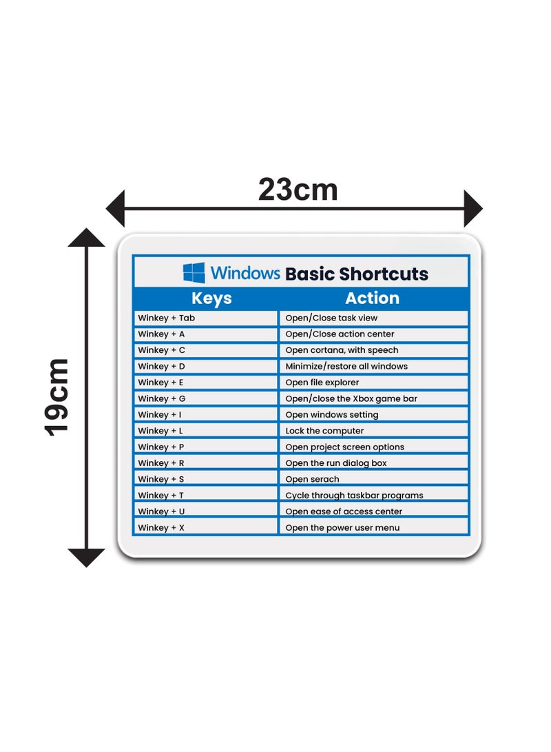 Mousepad for Mac OS and Windows Shortcut Quick Reference Guide - Gift for Employees - Dad - Coworkers - Colleagues - Friends and Family - Image 5