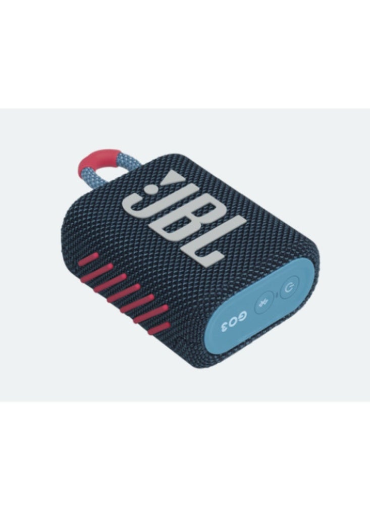 جي بي إل مكبر صوت بلوتوث محمول GO 3 باللون الأزرق/الوردي - Image 4