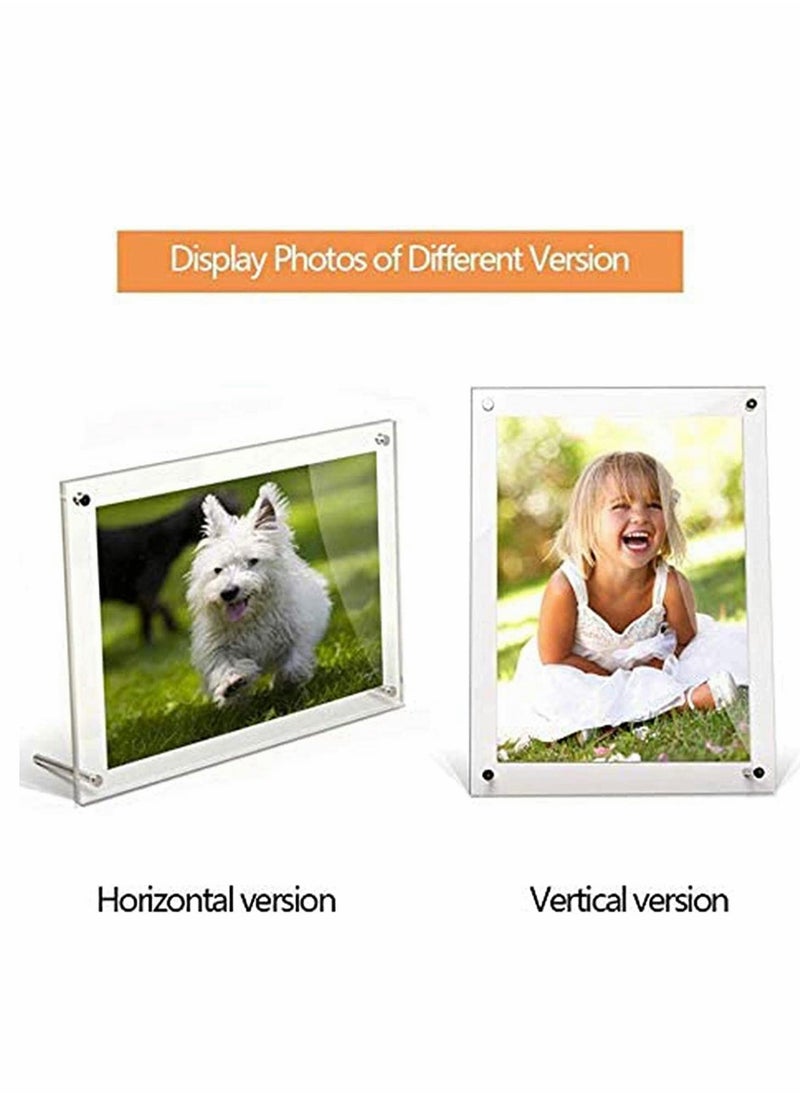 Generic - Elegant 8.5x11.5 Inch Clear Acrylic Photo Frame for A4 Posters - Stylish Desktop Display for Home & Office - Image 1