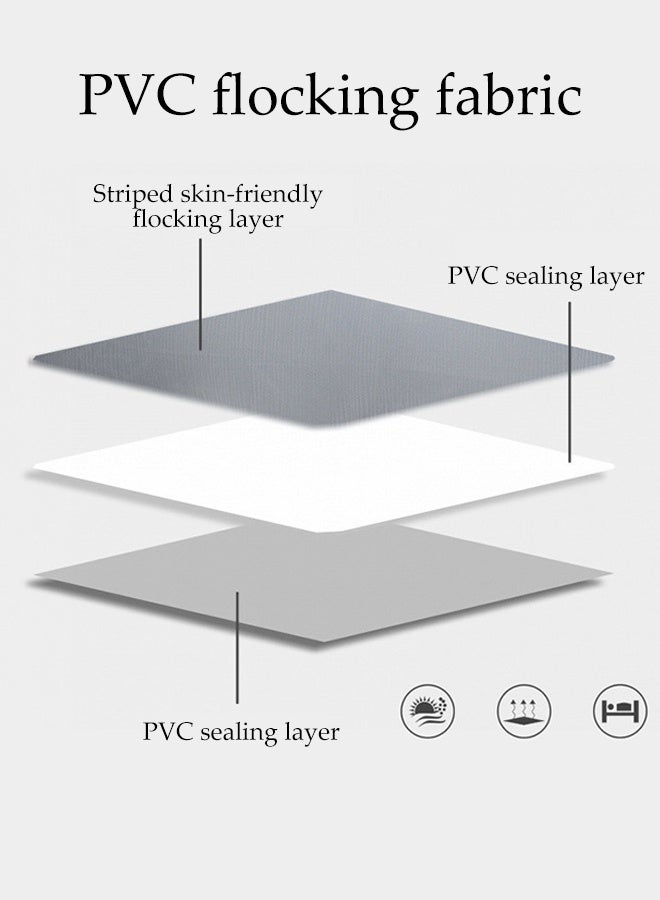 Spides Portable Inflatable Mattress Thickened Flocking Air Mattress with Electric Inflation Pump Leakproof Soft Blow Up Camping Bed Foldable Comfort Raised Air Bed for Camping, Home, Guests, Portable, Travel - Image 3