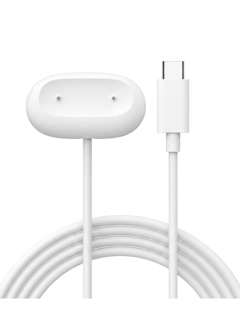 أو أوزون USB-C Magnetic Charging Cable Compatible For Google Fitbit Air | Portable Reinforced Replacement Charging Accessory With 3.3ft/1m Cord -White - Image 1