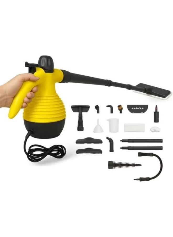 Denx 15-in-1 Handheld Steam Cleaner, 1200W High-Pressure Portable Steam Cleaner, Multi-Purpose Mop with Safety Lock & Accessories for Floor, Tile, Kitchen, Bathroom, Upholstery & Car - Image 5