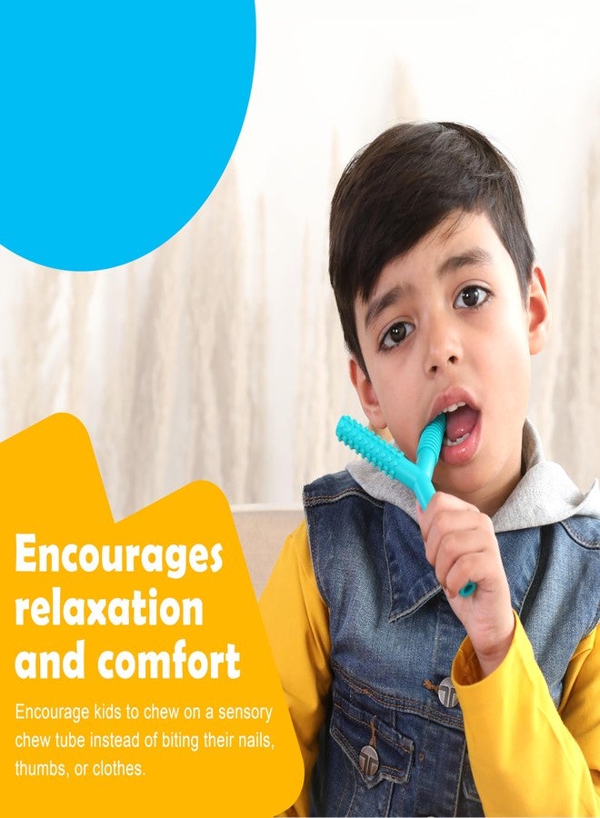 Abley's Sensory Chew Tube, Y-Shaped Textured Oral Motor Aid, Non-Toxic, Speech Development Tool Develop Baby's Biting Skills Safely (Red & Green) - Image 3