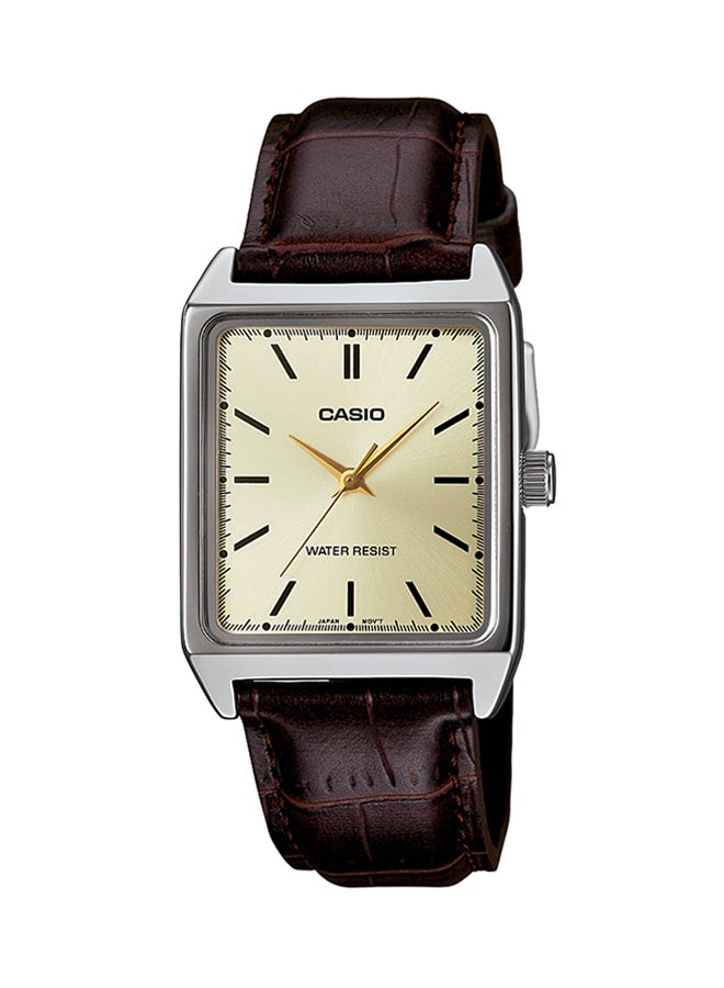 CASIO Women Leather Analog Wrist Watch LTP-V007L-9EUDF - 29 mm - Brown - Image 1
