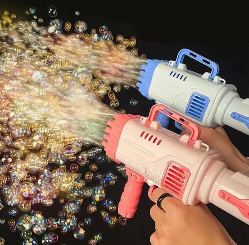 Manos Bubble Gun Gliter Maker Indoor and Outdoor Game Toy for Kids (Pack of 1) Color Send as pr Stock New -0.08 - Image 1