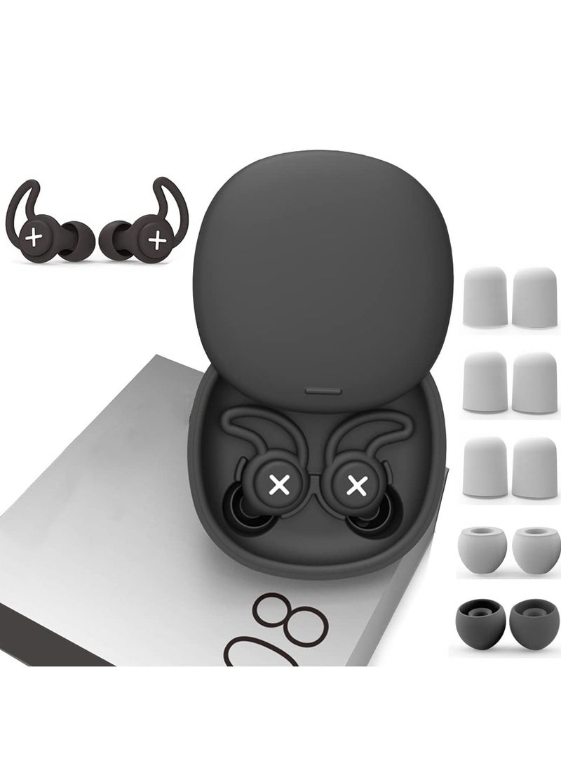 SOLARAE Noise Cancelling Earplugs, Sleeping Earplugs Ultra Soft Reusable Hearing Protection Soft Silicone Earplugs for Concert, Motorcycle, Airplane, Work Noise Cancelling - 36dB Noise Cancelling - Image 1