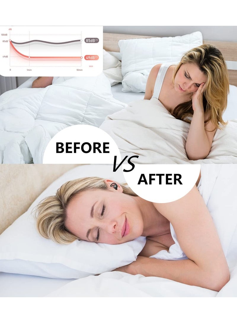 SOLARAE Noise Cancelling Earplugs, Sleeping Earplugs Ultra Soft Reusable Hearing Protection Soft Silicone Earplugs for Concert, Motorcycle, Airplane, Work Noise Cancelling - 36dB Noise Cancelling - Image 5