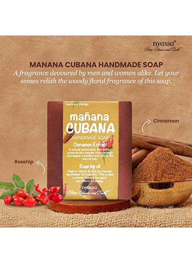 Nyassa صابون مانانا كوبانا المصنوع يدويًا 150 جرام من الهند بمكونات طبيعية. خالٍ من البارابين ومضاد للتجارب على الحيوانات ونباتي  - Image 3