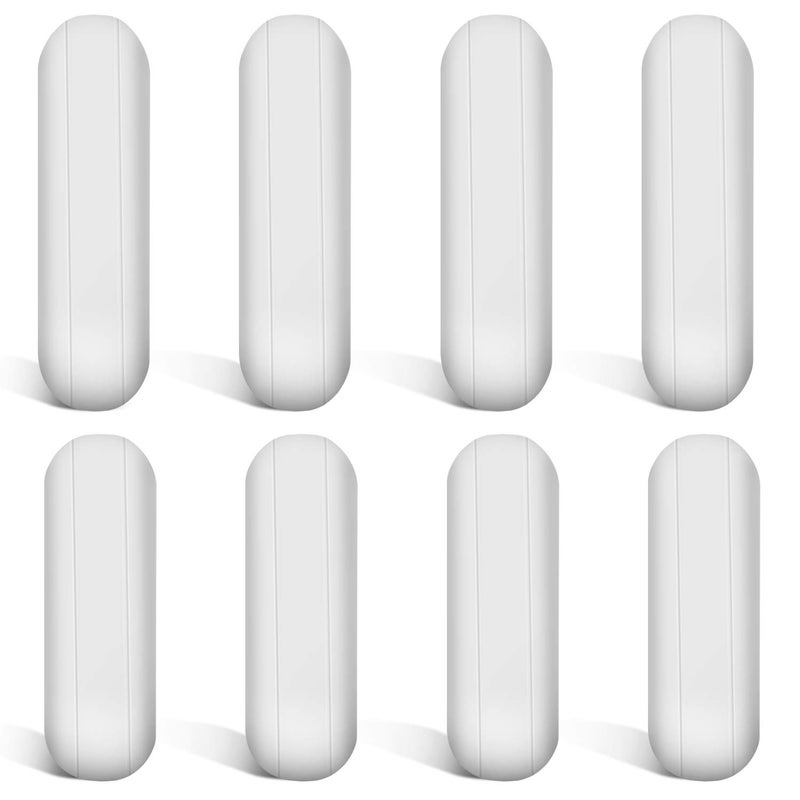 ويووداي مجموعة قضبان تحريك مغناطيسية من PTFE، لون أبيض، قضبان مختبرية، قضبان لوح تحريك، مغناطيس لوح تحريك (25 مم / 1 بوصة و 30 مم / 1.18 بوصة، 8 قطع) - Image 1