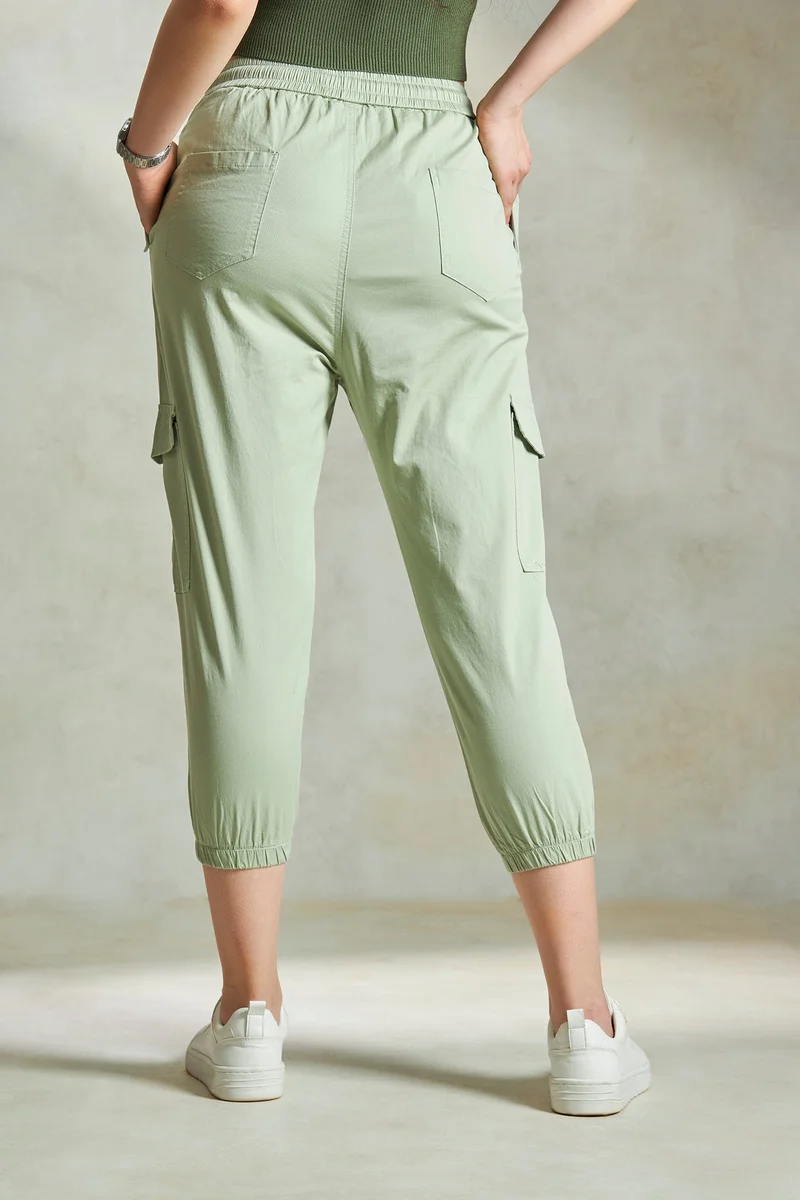 Virgio Cotton Stretch Daywear Cargo Pants for Women