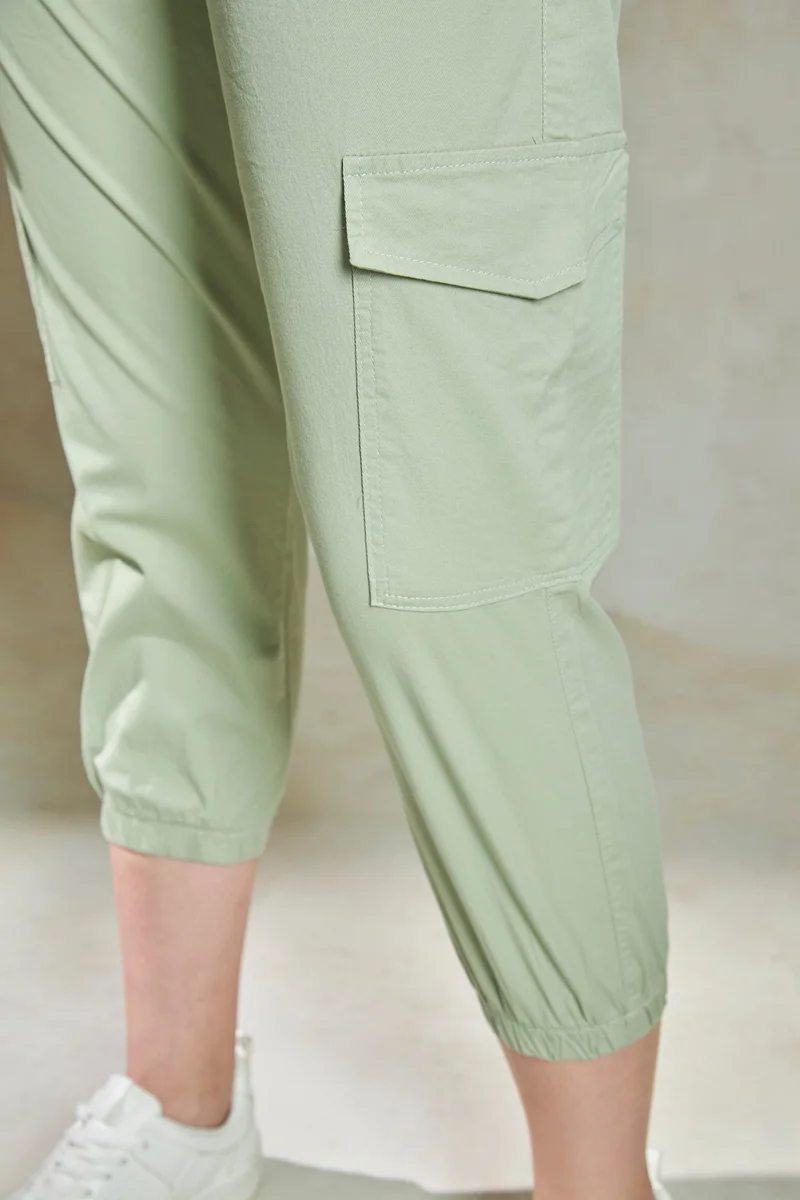 Virgio Cotton Stretch Daywear Cargo Pants for Women