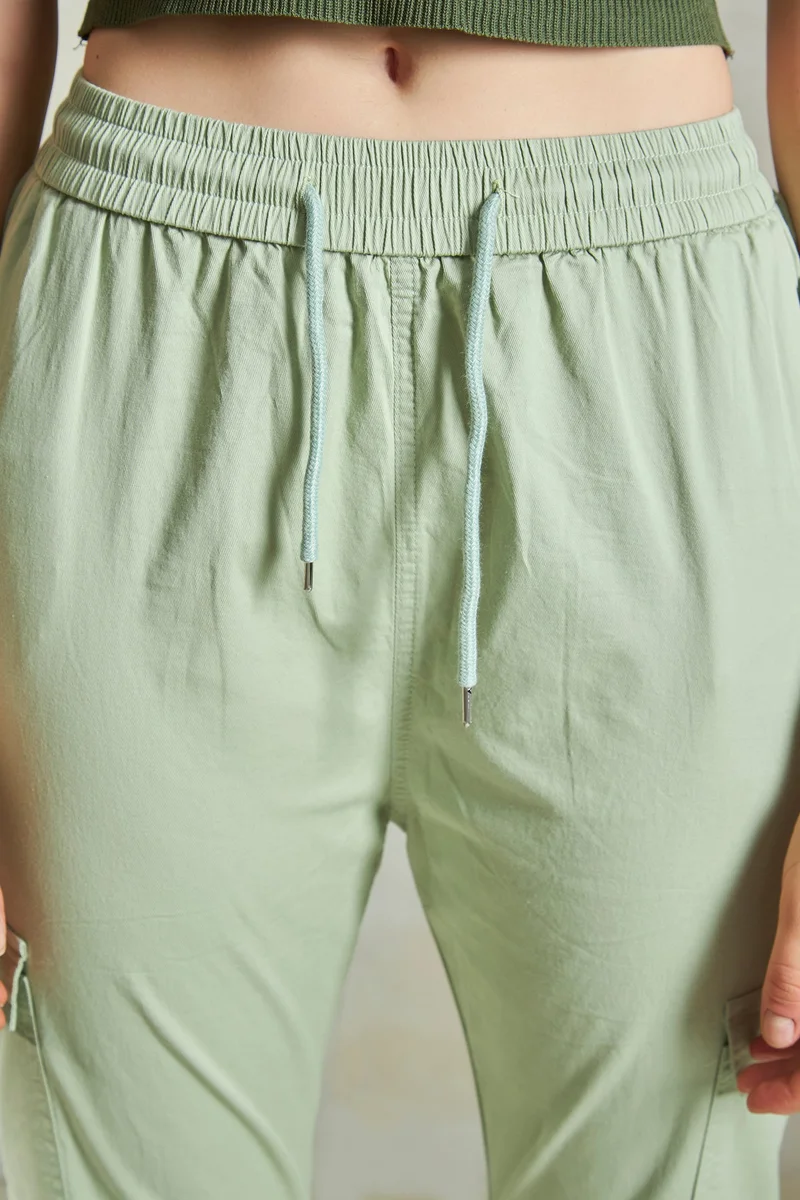 Virgio Cotton Stretch Daywear Cargo Pants for Women