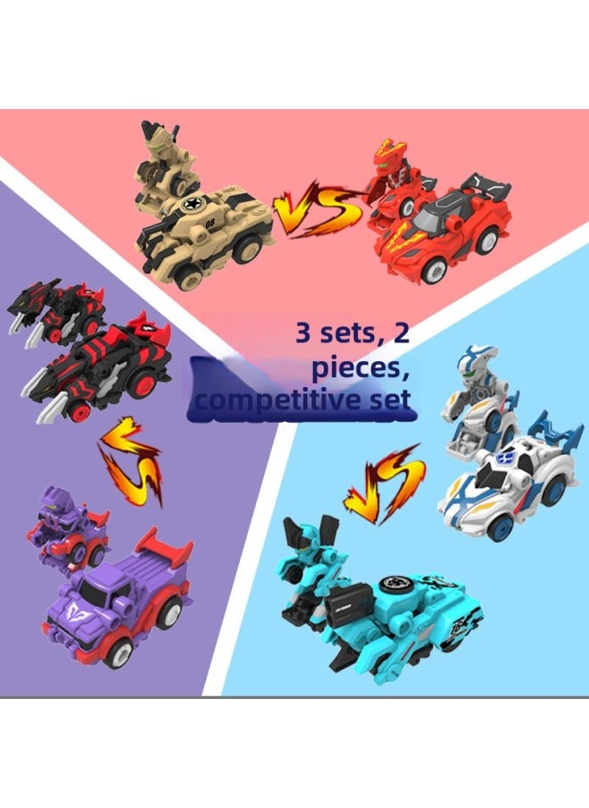 Generic - Genuine Smart Jumping Warrior Transforming Robot Chariot Fire Knight High Wind Fighter Competitive Toy Set For Men-Color:Trigger Set-Fire Knight + Cloud Sword - Image 1