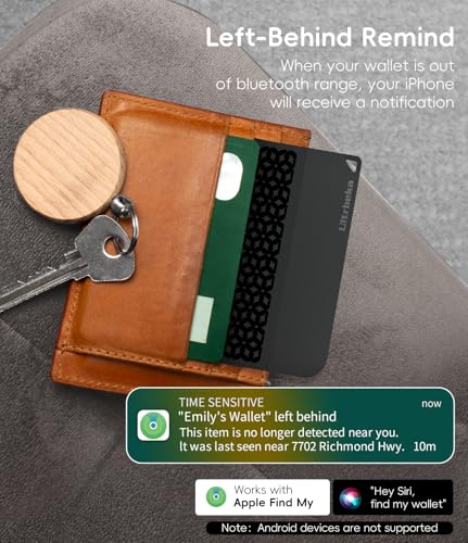 Ultrbeka Ultra-Thin Wallet Tracker Card [Apple MFi Certified] Air Tag Card-Style Works with Apple Find My Tracking Your Passport/Luggage/Purse, Preventing Loss of Items - Image 4