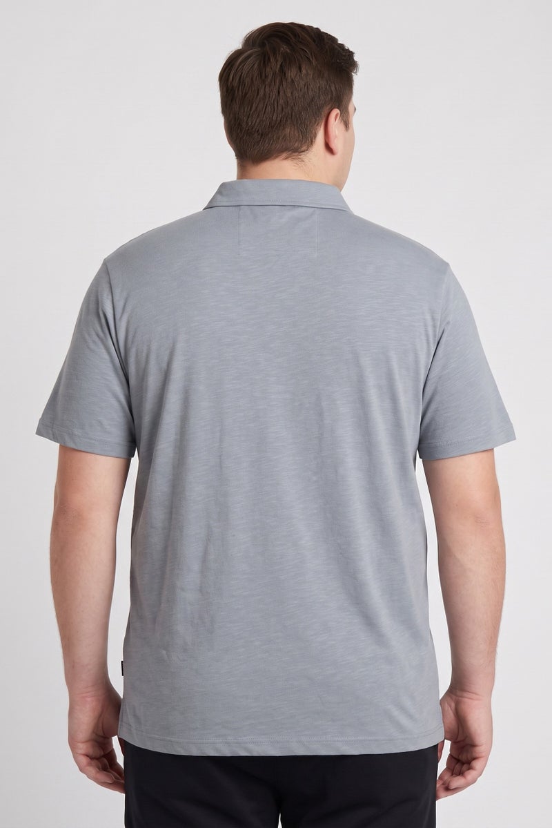 Hurley Men Sportswear Fit Short Sleeve Outdoor Polo, Grey - Image 4