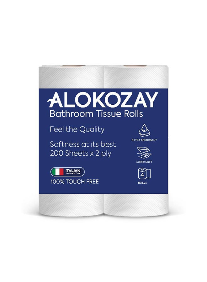 Alokozay Bathroom Tissues Super Soft  200 Sheets 2 Ply - Image 1