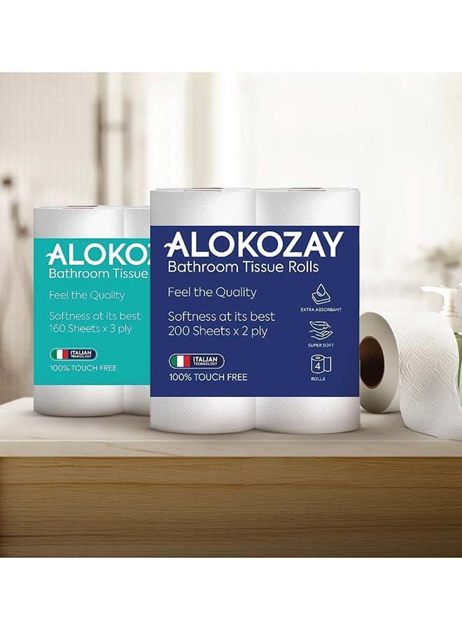 Alokozay Bathroom Tissues Super Soft  200 Sheets 2 Ply - Image 2