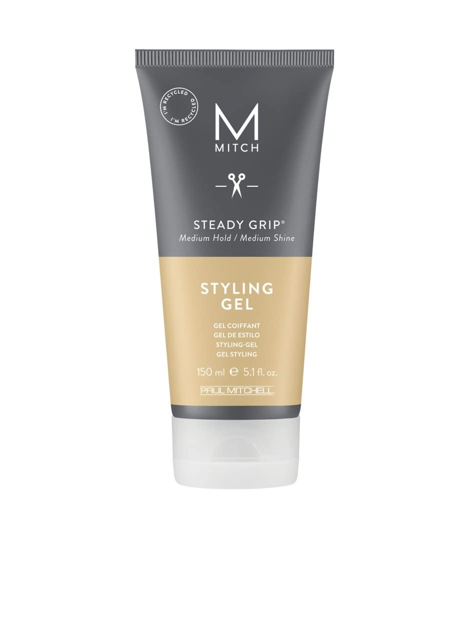 Mitch MITCH by Paul Mitchell Steady Grip Hair Gel for Men, Medium Hold, Medium Shine, For All Hair Types, Especially Fine to Medium Hair, 5.1 fl. oz. 