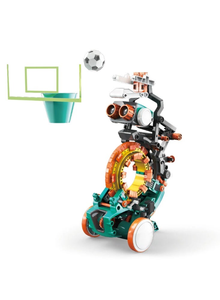 Pro'skit Pro’sKit GE-895 5-in-1 Mechanical Coding Robot – DIY STEM Gear Programming Robot Kit for Kids (200+ Parts, No Computer Needed) - Image 5