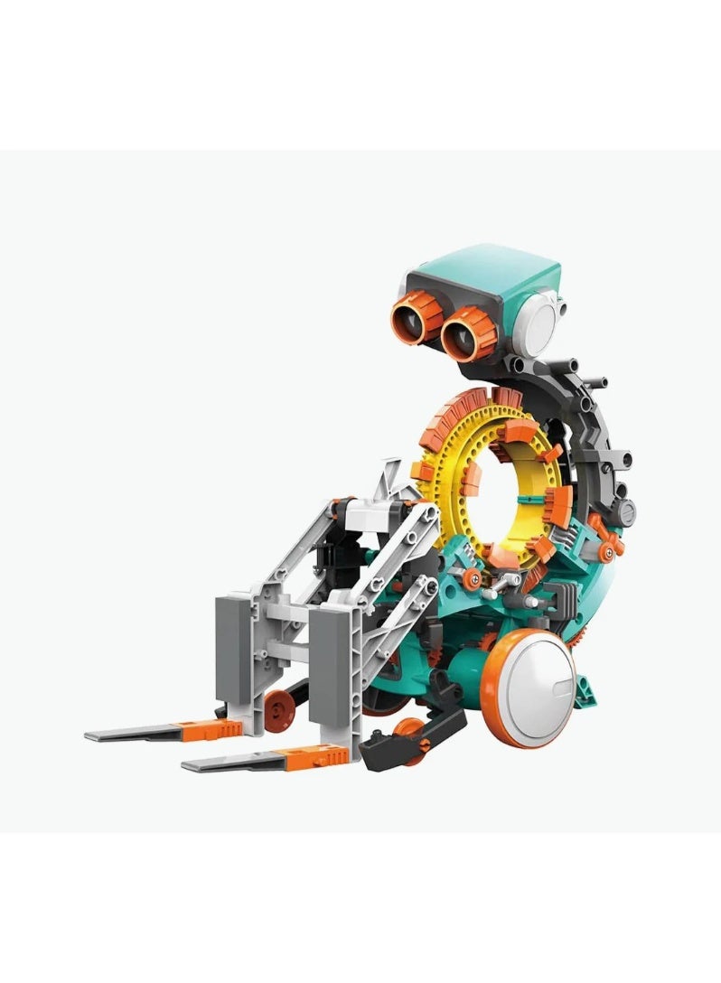 Pro'skit Pro’sKit GE-895 5-in-1 Mechanical Coding Robot – DIY STEM Gear Programming Robot Kit for Kids (200+ Parts, No Computer Needed) - Image 2