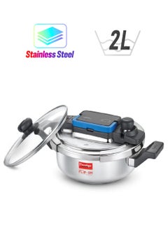 Prestige Prestige Svachh FLIP-ON Mini SS Pressure Cooker 18 cm-2 L with Glass Lid  - Image 1