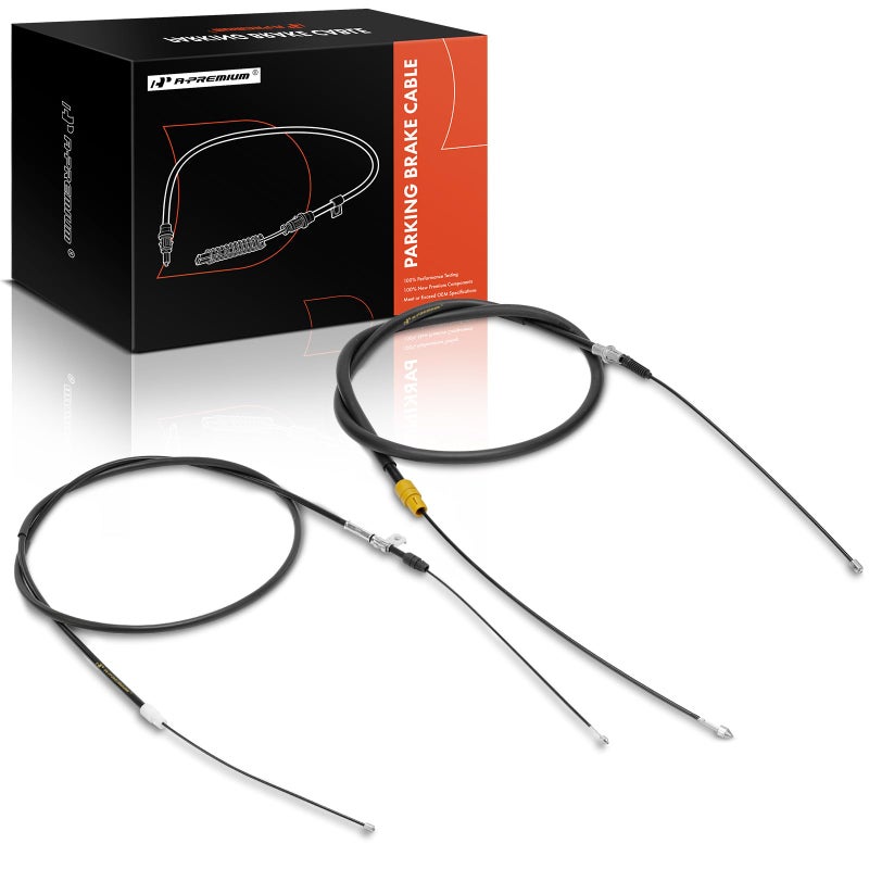 APremium Rear Driver and Passenger Side Parking Brake Cable Assembly Compatible with Chevrolet and GMC Models Silverado 1500 20092013 Sierra 1500 20092013 2PC Set Replace 20848623