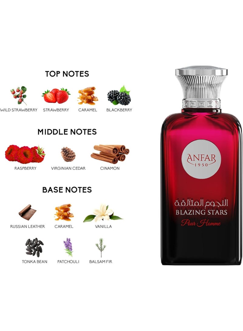 عنفر أنفار بليزينج ستارز للرجال، بخاخ عطر مركز 3.4 أونصة - Image 2