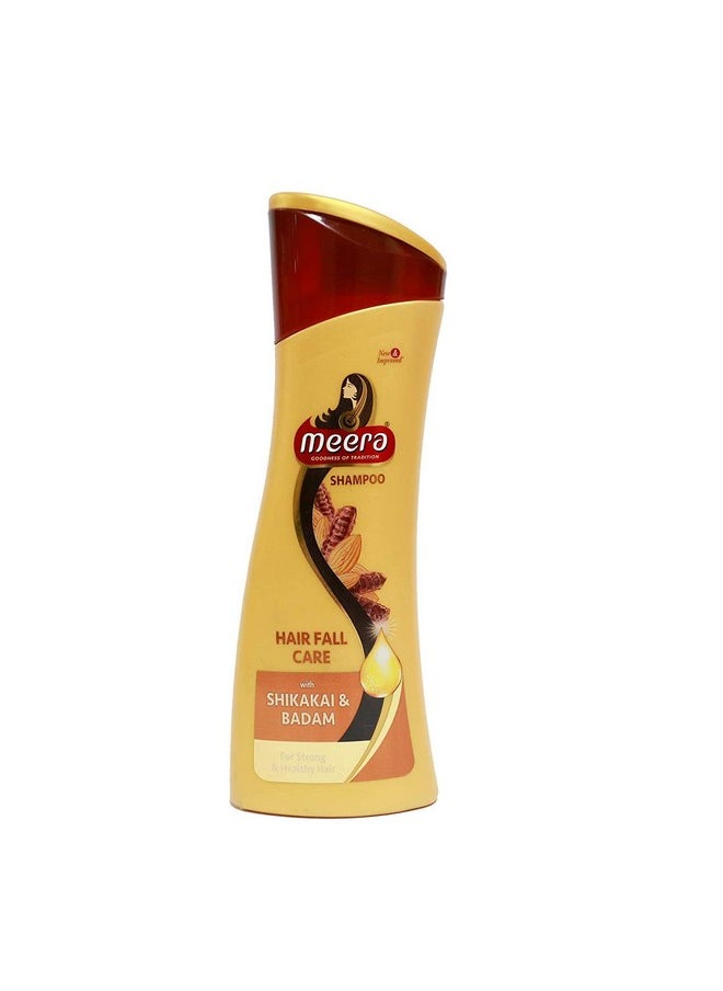 MEERA Herbal Shikakai & Badam Hair Fall Care Shampoo - 180Ml  - Image 1