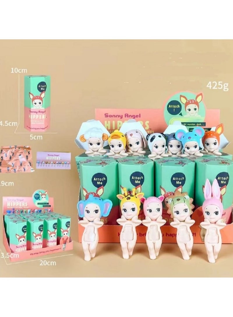 Sonny Angel 12pc Sonny Angel Blind Box 20th Anniversary Hippers Looking Back Anime Figures Ornaments Dolls, Animal style - Image 4