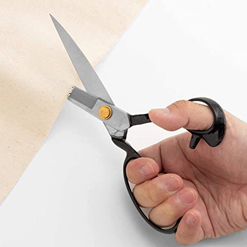 KAKURI Japanese Fabric Scissors for Sewing Lrage 9.5", Made in JAPAN, Professional Sewing Shears, Razor Sharp Japanese Steel Balde, Black - Image 4
