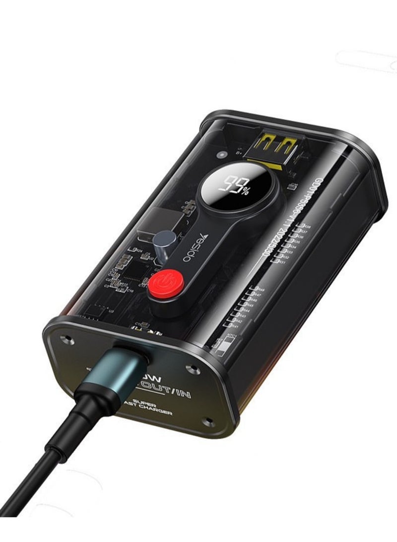 YESIDO: Power Bank 10000mAh Black YP35 - Image 1