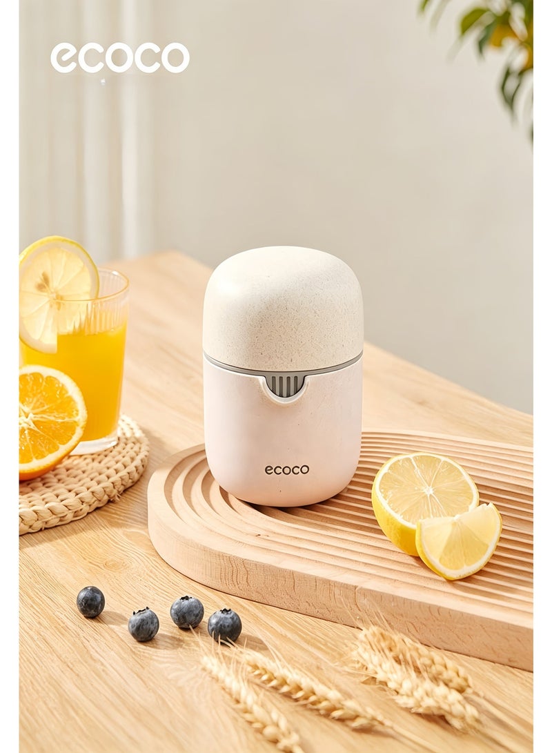 ecoco Manual Citrus Juicer, Handheld Lemon Orange Squeezer with Pulp Separation, Food-Grade Portable Juicer for Home, Camping, Travel - Image 2