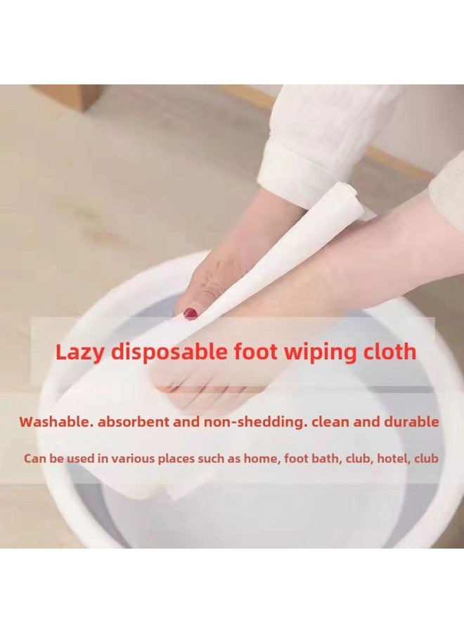Generic Foot Wipe Special Disposable Foot Wash Towel Foot Wipe Cloth Disposable Thickened Foot Wash Cloth Internet Popular Cloth For Lazy People-Color:*/[enlarged And Thickened + Pattern] + 8 Times Water Absorption-Specifications:Extra Large Roll [use 400 Times] + Can Be Used Repeatedly  - Image 3