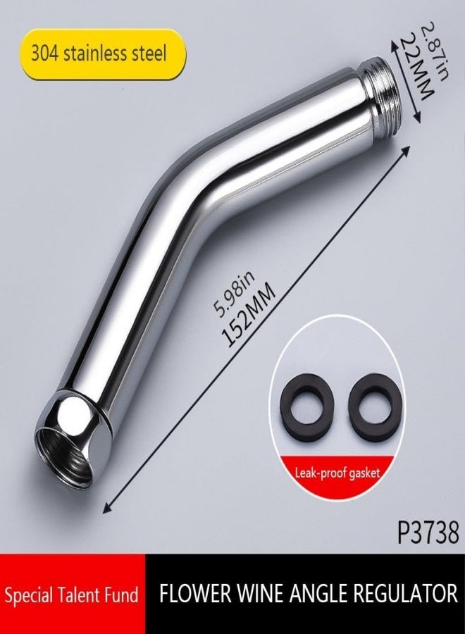 Shower Elbow Adapter for Handheld Shower Head 45 Degree Connectors Stainless Steel Construction Polished Chromes Finish - Image 2