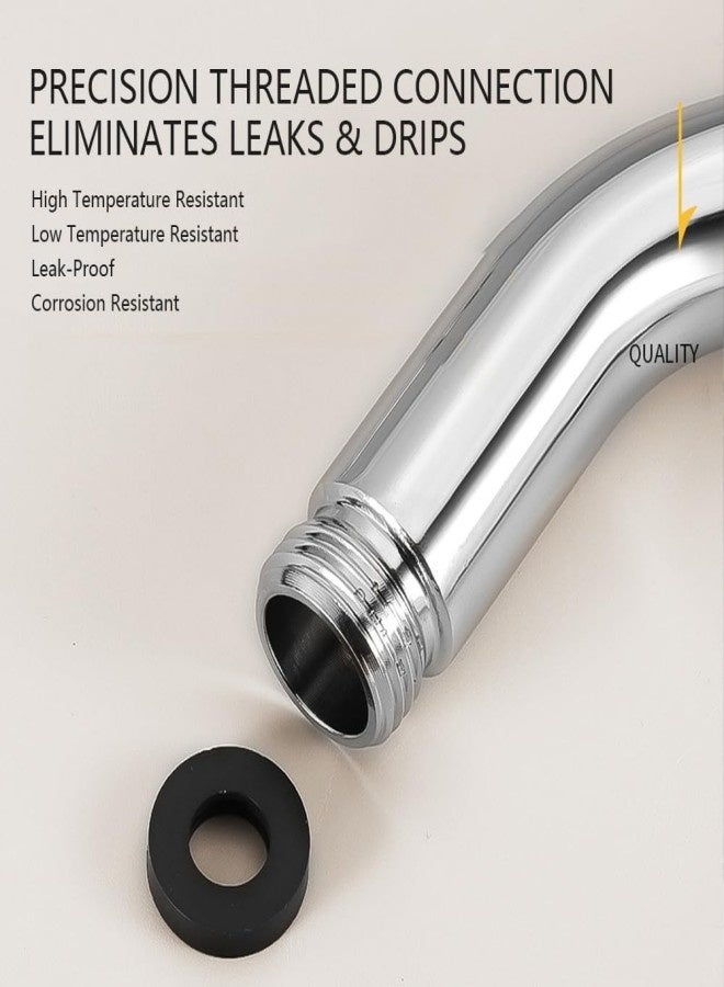 Shower Elbow Adapter for Handheld Shower Head 45 Degree Connectors Stainless Steel Construction Polished Chromes Finish - Image 3