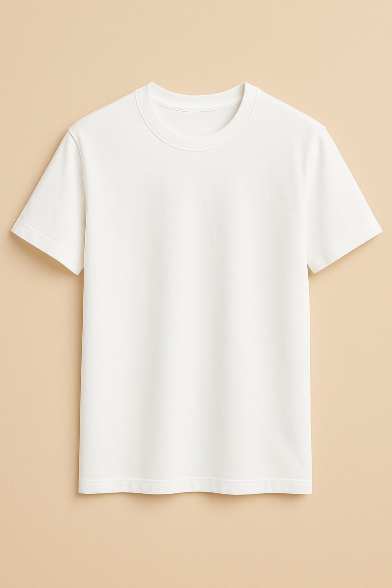 Essential White T-Shirt for Men – Premium Pima Cotton Comfort