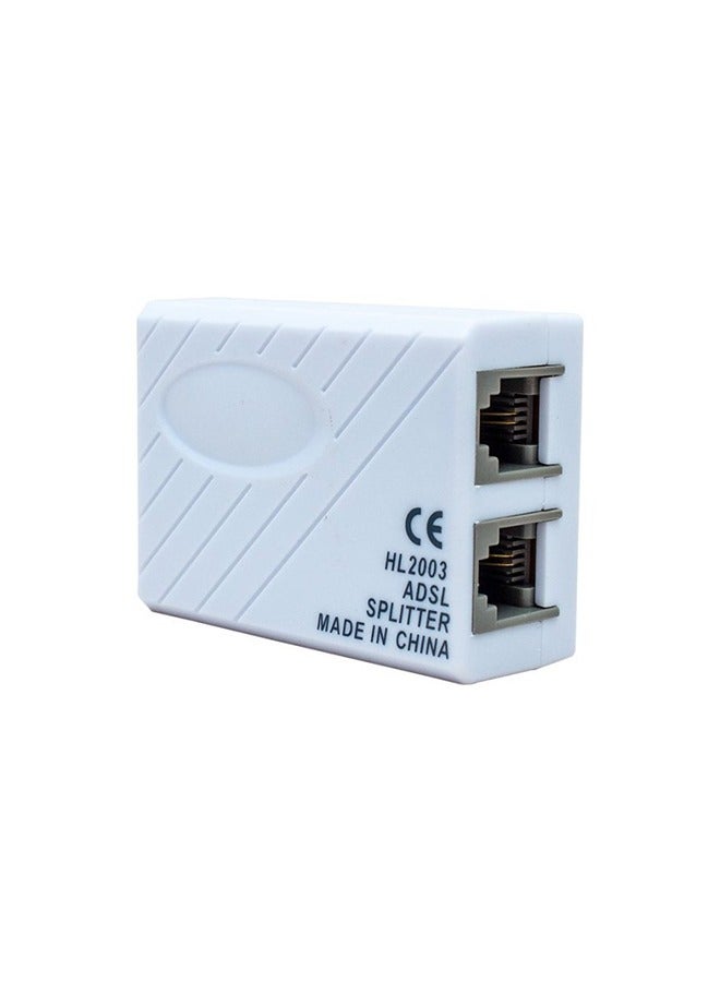 ADSL Broadband Modem Phone Line Splitter Filter White  - Image 2