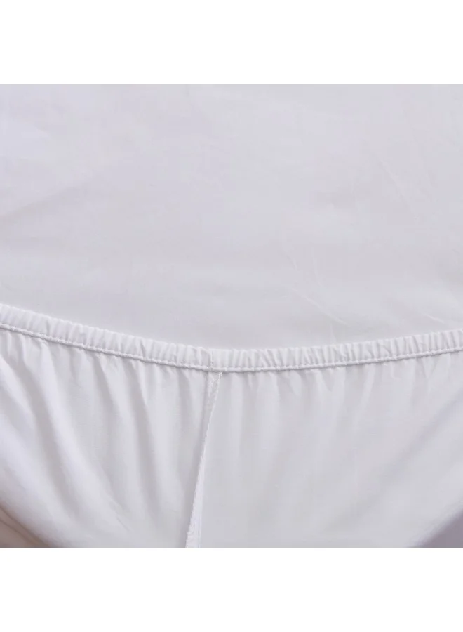 Home Box Purely-percale 300TC Single Fitted Sheet 90 x 200 x 36 cm