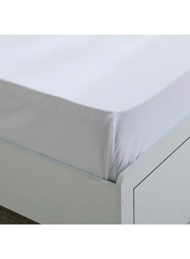 Home Box Purely-percale 300TC Single Fitted Sheet 90 x 200 x 36 cm