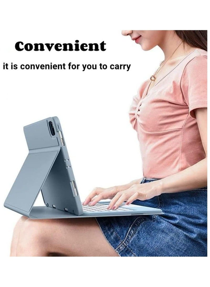 Keyboard Case for iPad 10th Generation 10.9 Inch 2022 -Touchpad Detachable with Pencil Holder -Slim Leather Folio Smart Cover Gen 10.9-inch - Image 5
