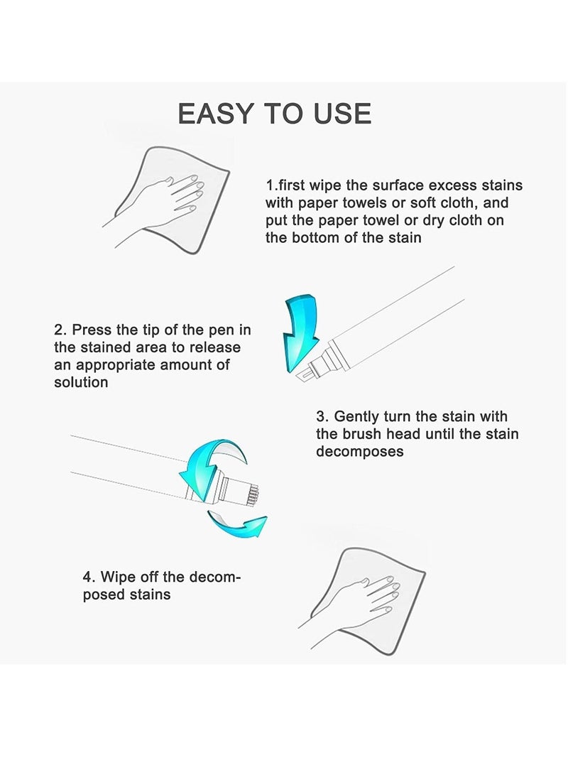 Bleach Pen for Clothing, 3Pcs Stain Quick Remove Stick, Portable Clothing Removal,Grease Remover Wash, Clean Instantly Stains - Image 5