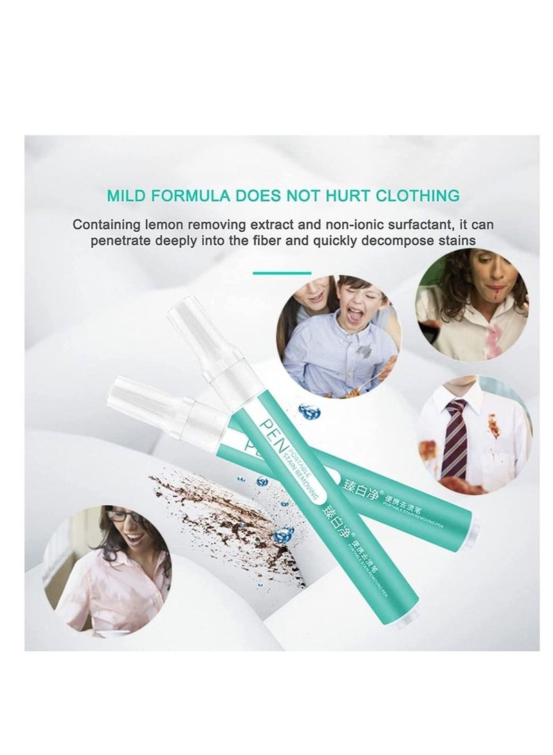 Bleach Pen for Clothing, 3Pcs Stain Quick Remove Stick, Portable Clothing Removal,Grease Remover Wash, Clean Instantly Stains - Image 2