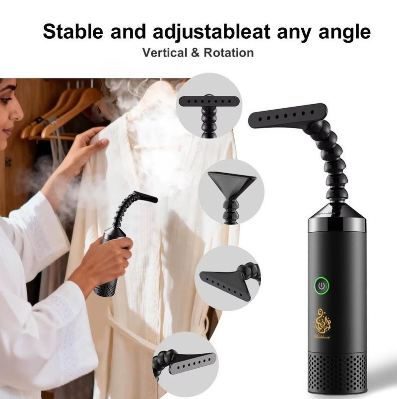 Bukhoon USB Rechargeable, Portable Electric Bakhoor Burner with Flexible Extension Neck Handheld Electronic Mabkhara for Clothes and Home Fragrance - Image 4