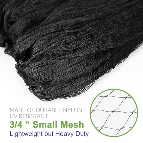 OGORI 25' x 50' Bird Netting Heavy Duty Nylon 3/4" Mesh Garden Netting Protect Fruit Trees, Plants and Vegetables - Image 5