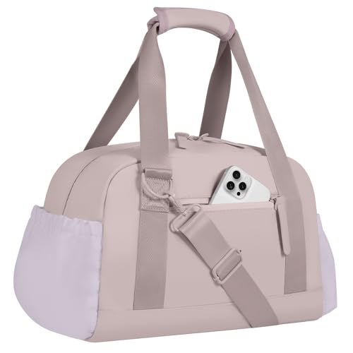 cysiyu Small Gym Bag 14 inch for Women & Men Mini Gym Duffel Bag with Wet Compartment Waterproof Travel Duffle Bag for Sports Workout Dance - Image 1