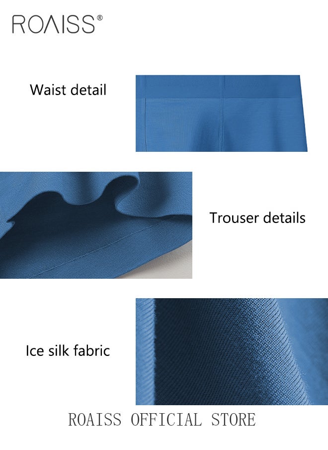 roaiss - Men Boxers 3 Pack Set Trend Men Teenage Boys Underwear Short Briefs High Elastic Classic Underwear - Image 1