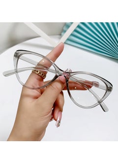 Vintage Cat-Eye Fashion Glasses Frame Grey Frame Lens