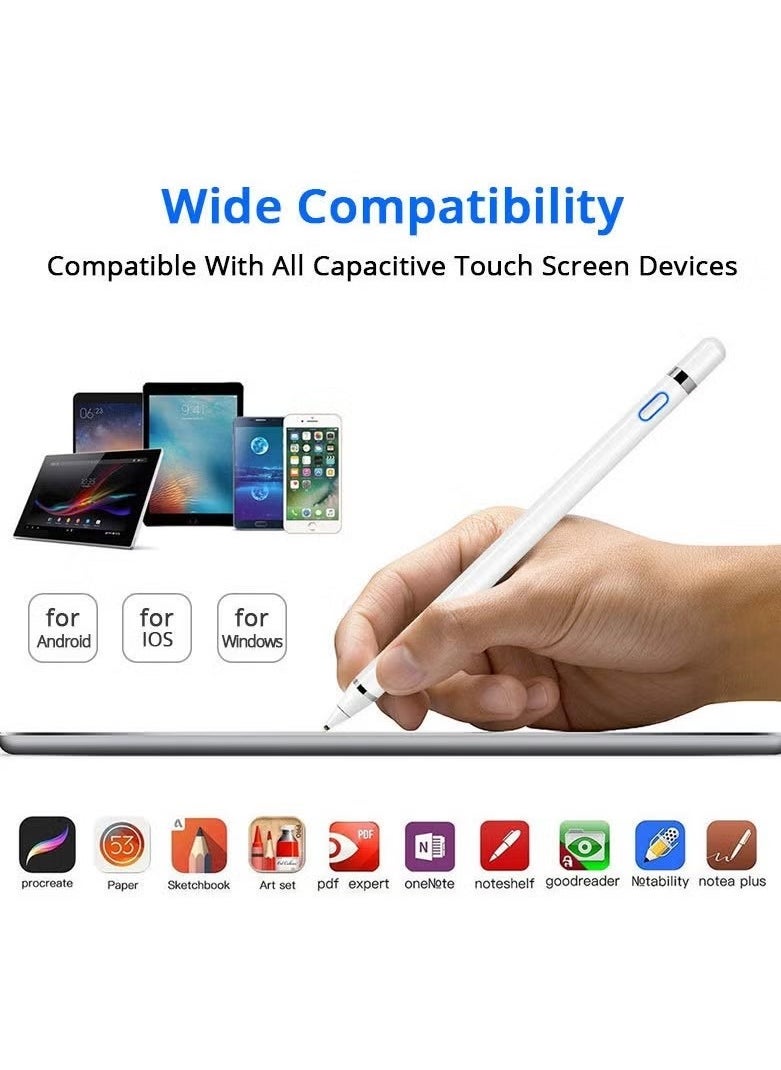 2nd Stylus Pen with Wireless Charging Pencil White 【Anti - Stain & Fingerprint】【Powerful Battery Life】【Excellent Experience】  - Image 2